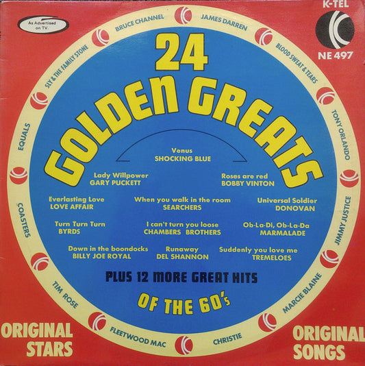 Various : 24 Golden Greats Of The 60's (LP, Comp, Ltd)