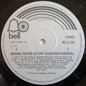 Various : Original Motion Picture Soundtrack Godspell (LP)