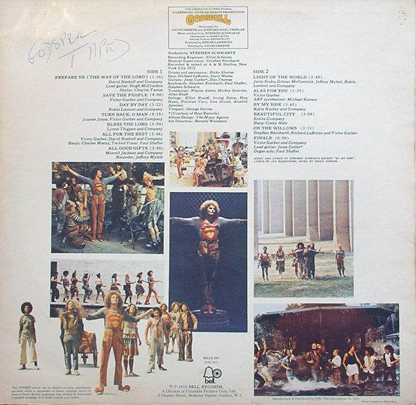 Various : Original Motion Picture Soundtrack Godspell (LP)