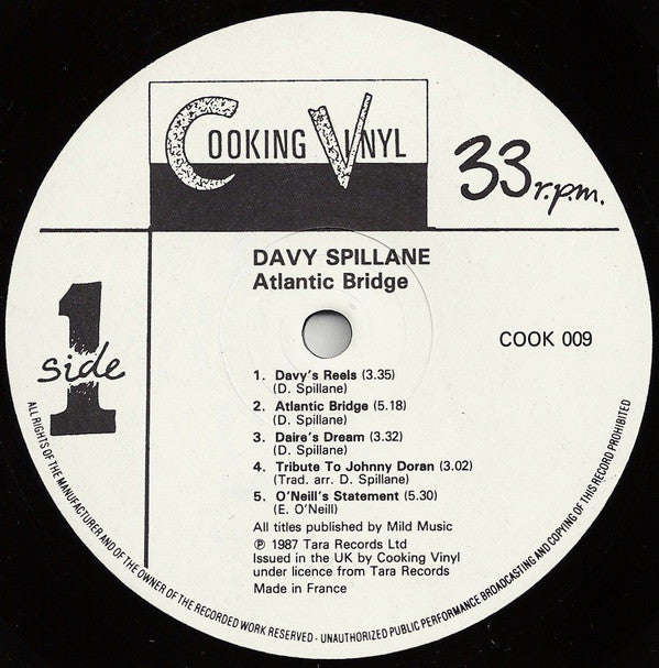 Davy Spillane : Atlantic Bridge (LP, Album)