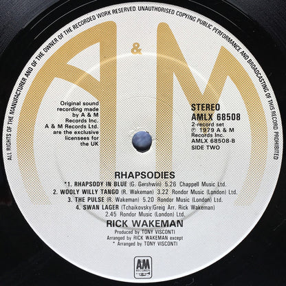 Rick Wakeman : Rhapsodies (2xLP, Album)