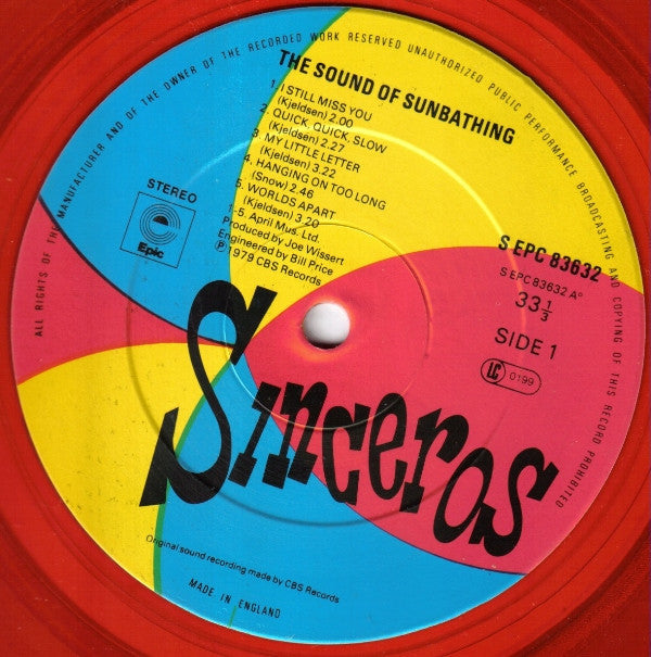 The Sinceros : The Sound Of Sunbathing (LP, Album, Ora)