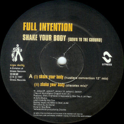 Full Intention : Shake Your Body (Down To The Ground) (12")