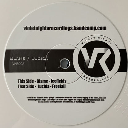 Blame / Lucida : Icefields / Freefall (12", Whi)