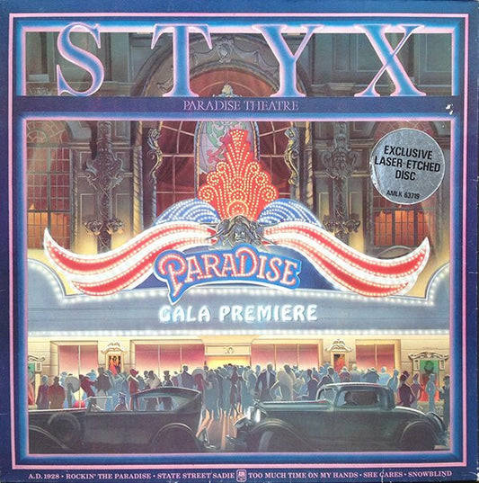 Styx : Paradise Theatre (LP, Album, Etch)