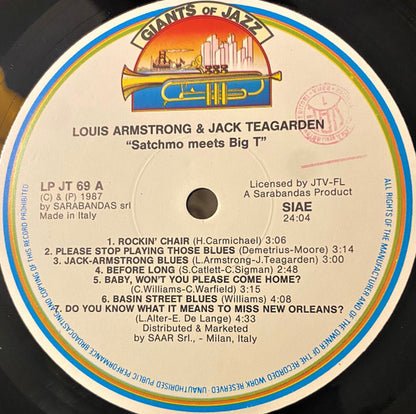 Louis Armstrong, Jack Teagarden : Satchmo Meets Big T (LP, Comp)