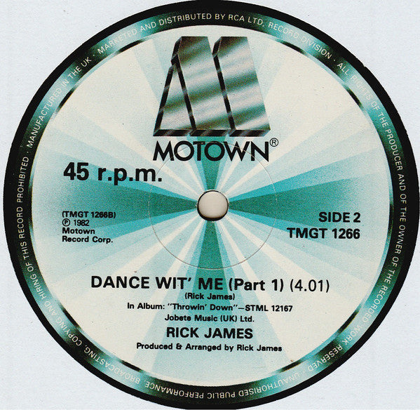 Rick James : Dance Wit' Me (12")