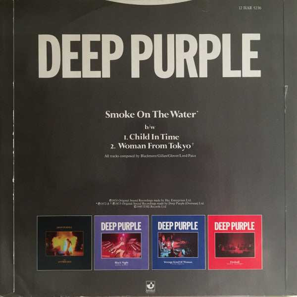 Deep Purple : Smoke On The Water (12", Single)