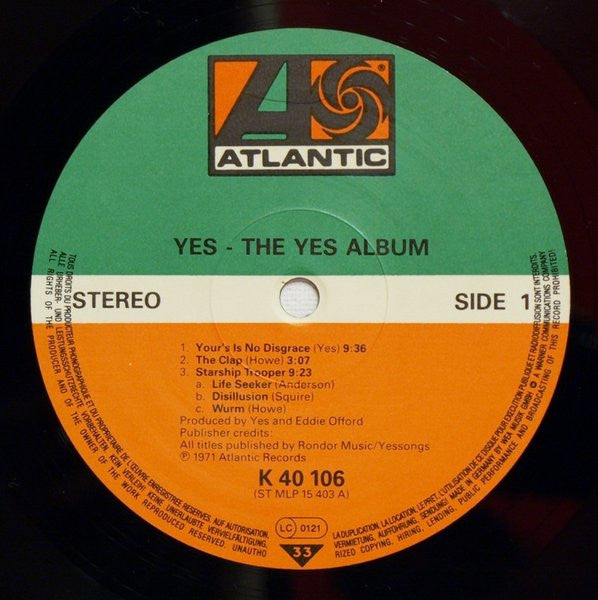 Yes : The Yes Album (LP, Album, RE)