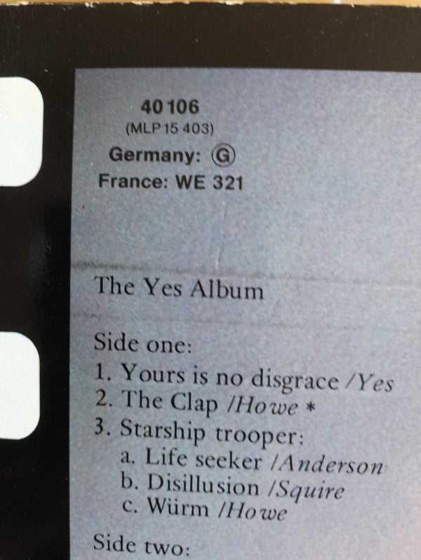 Yes : The Yes Album (LP, Album, RE)