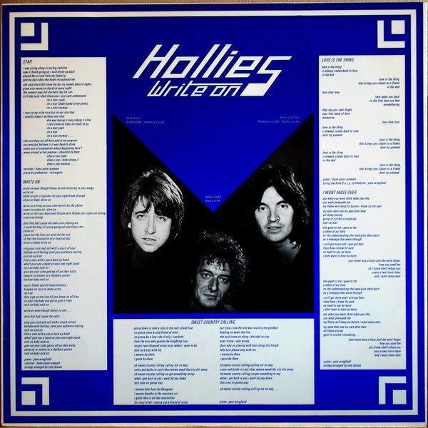 The Hollies : Write On (LP, Album)