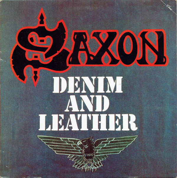 Saxon : Denim And Leather (LP, Album, RE)