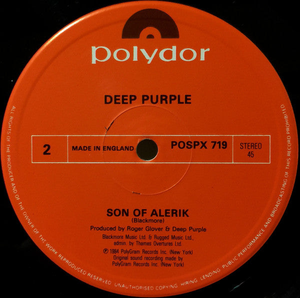 Deep Purple : Perfect Strangers (12", Single)