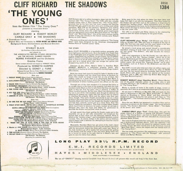 Cliff Richard, The Shadows : The Young Ones (LP, Album, Mono, Gre)