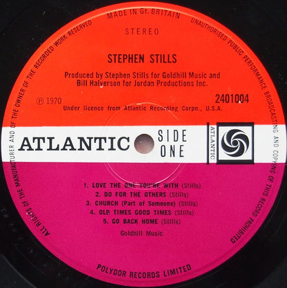 Stephen Stills : Stephen Stills (LP, Album)