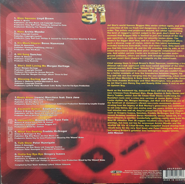 Various : Reggae Hits 31 (LP, Comp)