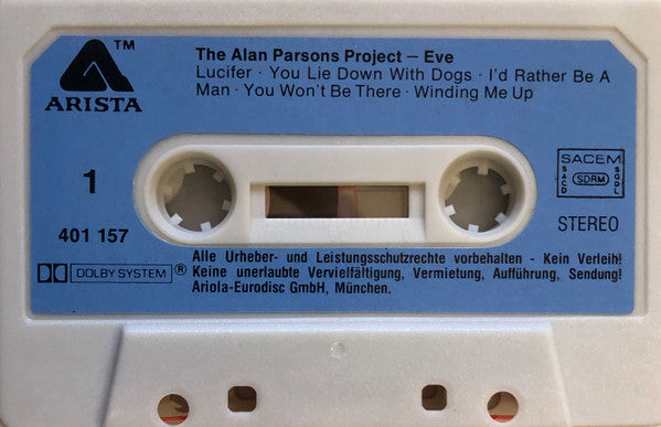 The Alan Parsons Project : Eve (Cass, Album, RE)