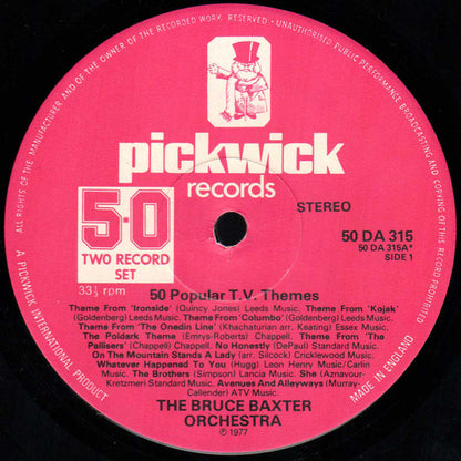 Bruce Baxter Orchestra : 50 Popular TV Themes (2xLP, Album)