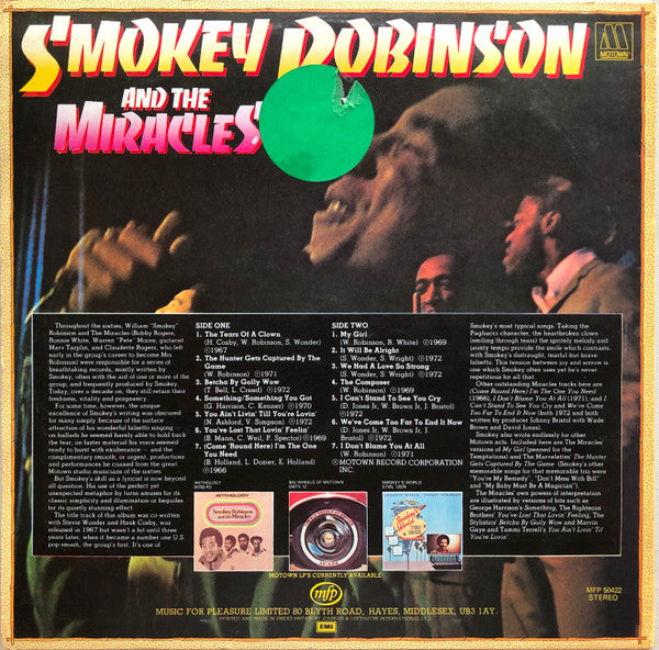 Smokey Robinson And The Miracles* : The Tears Of A Clown (LP, Comp)