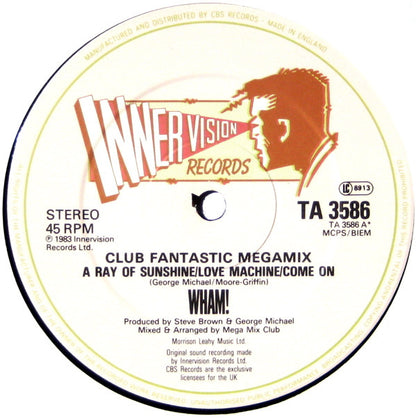 Wham! : Club Fantastic Megamix (12", Single)