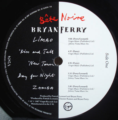 Bryan Ferry : Bête Noire (LP, Album)
