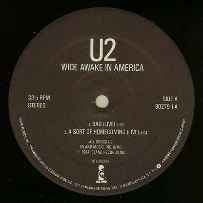 U2 : Wide Awake In America (12", EP)