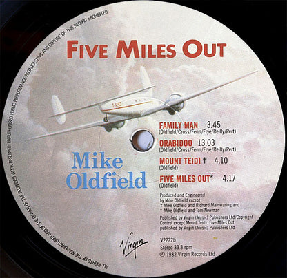Mike Oldfield : Five Miles Out (LP, Album, Gat)