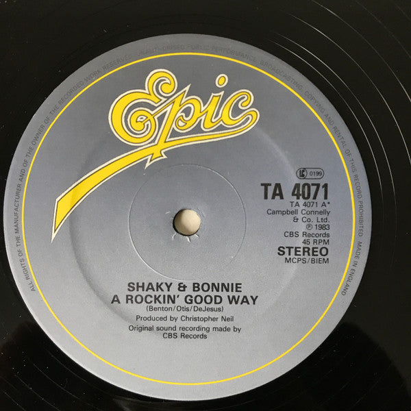 Shakin' Stevens & Bonnie Tyler : A Rockin' Good Way (12")