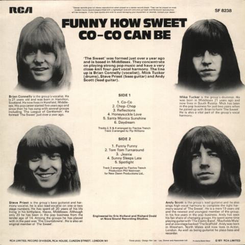 The Sweet : Funny How Sweet Co-Co Can Be (LP, Album)