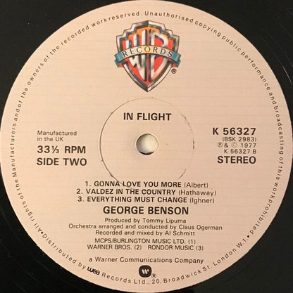 George Benson : In Flight (LP, Album, RE, Ast)