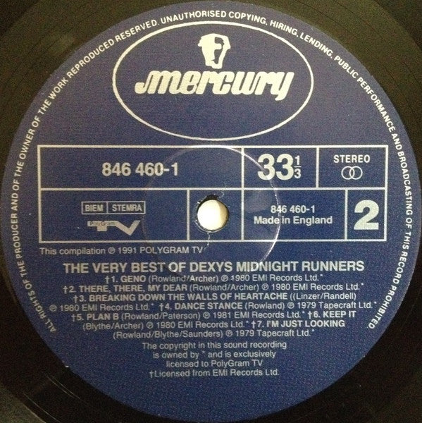 Dexys Midnight Runners : The Very Best Of Dexys Midnight Runners (LP, Comp)