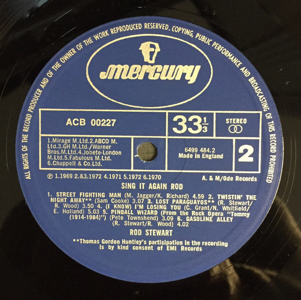 Rod Stewart : Sing It Again Rod (LP, Comp, Die)