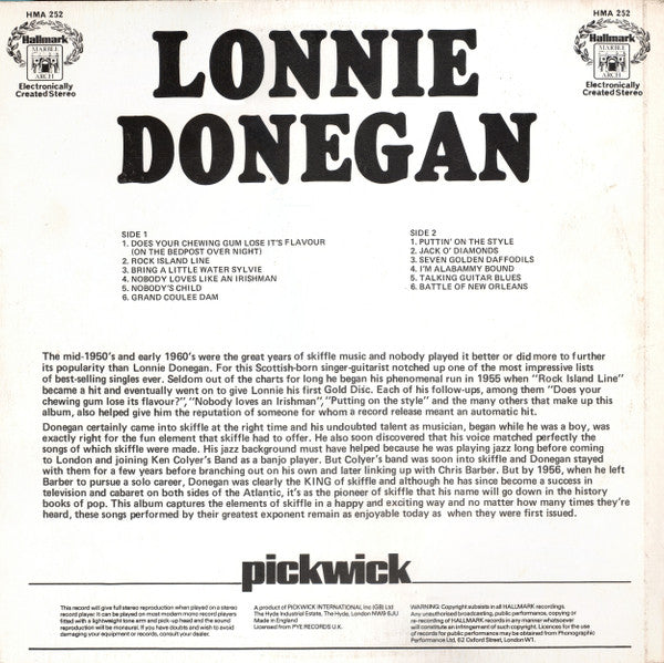 Lonnie Donegan : Lonnie Donegan (LP, Comp, RM)