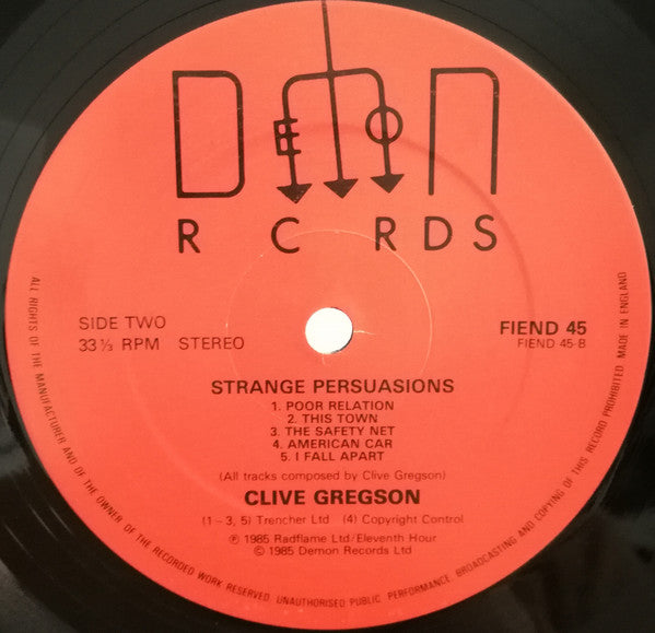 Clive Gregson : Strange Persuasions (LP, Album)