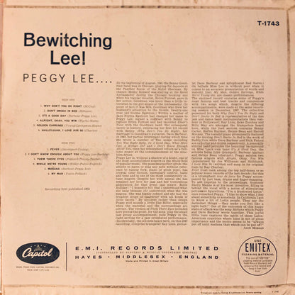Peggy Lee : Bewitching Lee! (LP, Comp, Mono)