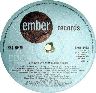 Various : A Drop Of The Hard Stuff (LP, Comp)