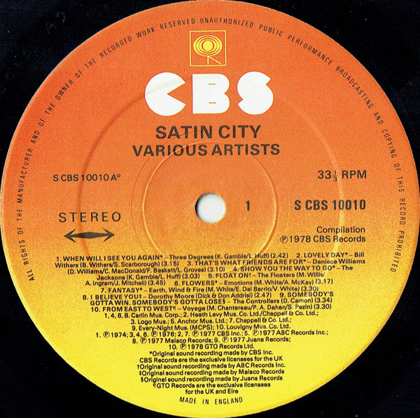 Various : Satin City (LP, Comp)
