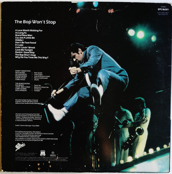 Shakin' Stevens : The Bop Won't Stop (LP, Album)