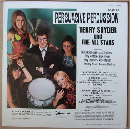 Terry Snyder And The All Stars : Persuasive Percussion (LP, Album, RE, Gat)
