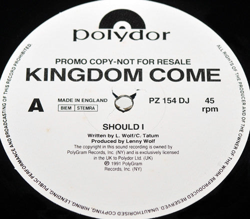 Kingdom Come (2) : Should I (12", Promo)