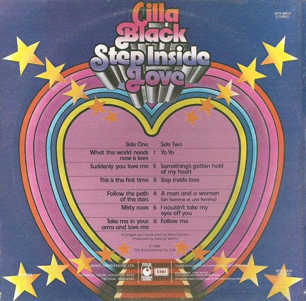 Cilla Black : Step Inside Love (LP, Album, RE)