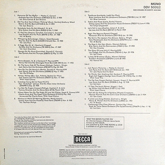 Various : And The Bands Played On (2xLP, Comp, Mono, RM)