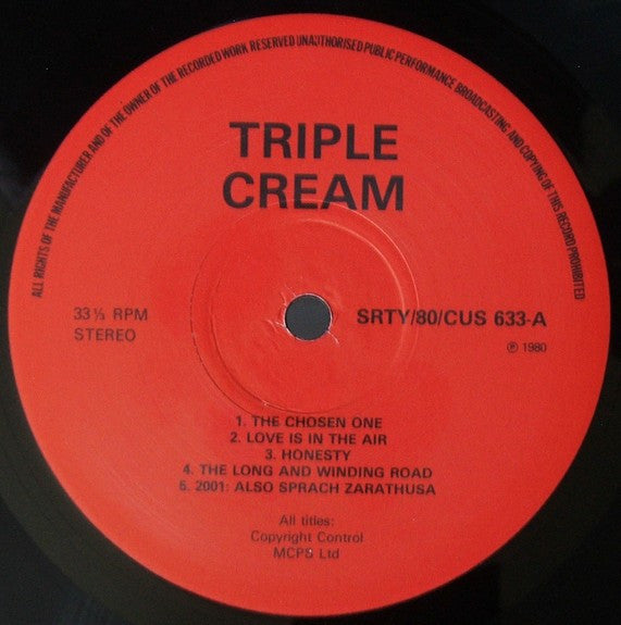 Triple Cream : Triple Cream (LP, Album)