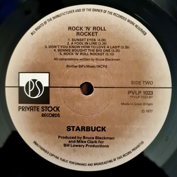 Starbuck (2) : Rock'n Roll Rocket (LP, Album)