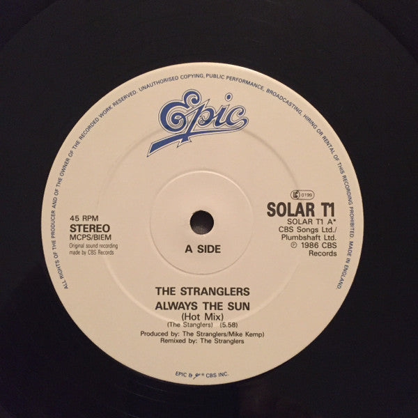 The Stranglers : Always The Sun (Hot Mix) (12", Single)