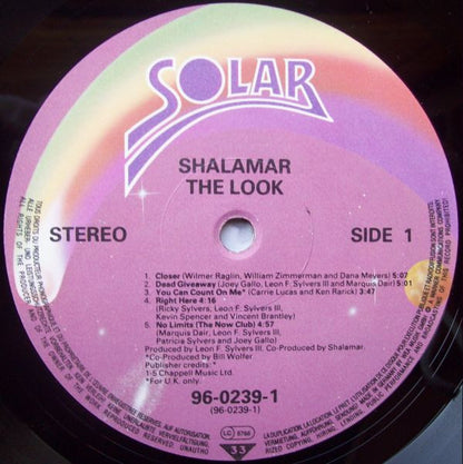 Shalamar : The Look (LP, Album)