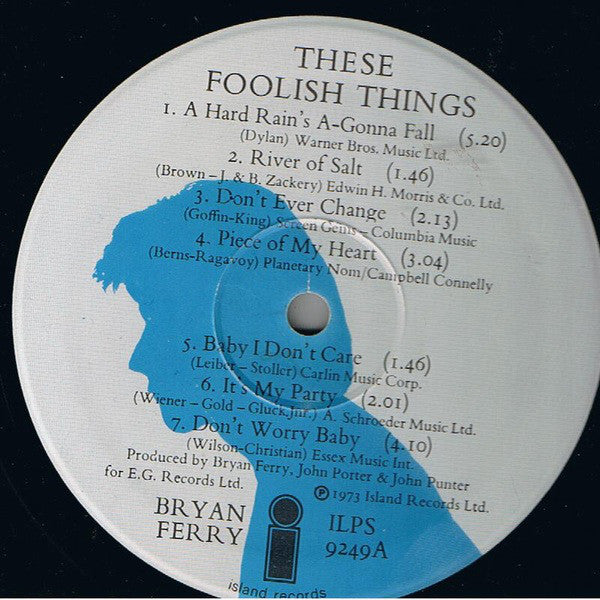 Bryan Ferry : These Foolish Things (LP, Album)