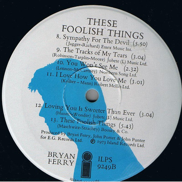 Bryan Ferry : These Foolish Things (LP, Album)