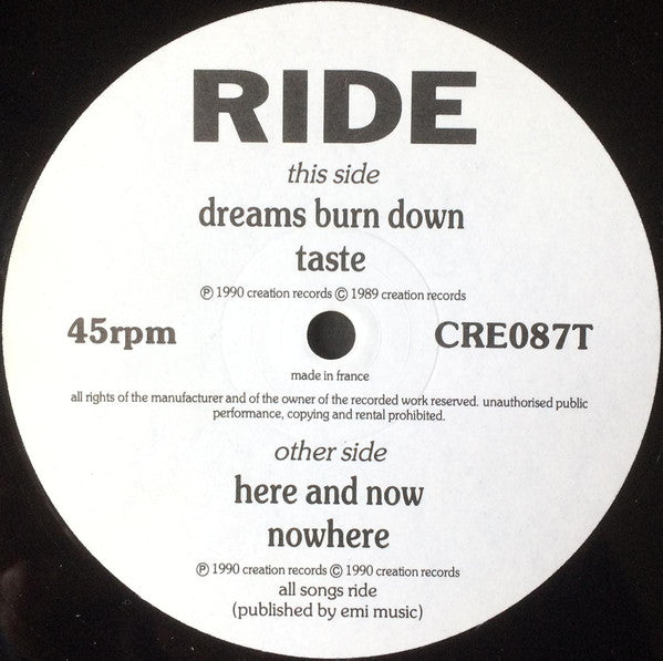 Ride : Fall (12", EP)