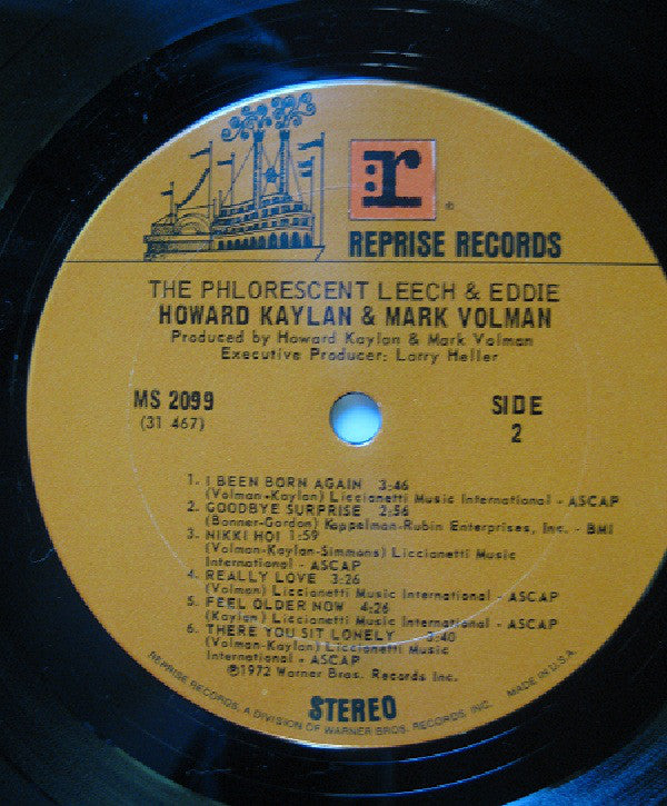 Howard Kaylan & Mark Volman* : The Phlorescent Leech & Eddie (LP, Album)